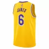 Men's Los Angeles Lakers LeBron James #6 Gold Swingman Jersey 2022/23 - Icon Edition - acejersey