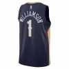 Men's New Orleans Pelicans Zion Williamson #1 Navy Swingman Jersey 22/23 - Icon Edition - acejersey