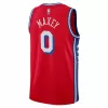 Men's Philadelphia 76ers Tyrese Maxey #0 Red Swingman Jersey 22/23 - Statement Edition - acejersey