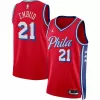 Men's Philadelphia 76ers Joel Embiid #21 Red Swingman Jersey 22/23 - Statement Edition - acejersey