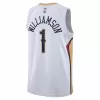 Men's New Orleans Pelicans Zion Williamson #1 White Swingman Jersey 22/23 - Association Edition - acejersey