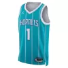 Men's Charlotte Hornets LaMelo Ball #1 Green Swingman Jersey 2022/23 - Icon Edition - acejersey