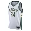 Men's Milwaukee Bucks Giannis Antetokounmpo #34 White Swingman Jersey 2022/23 - Association Edition - acejersey