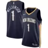 Men's New Orleans Pelicans Zion Williamson #1 Navy Swingman Jersey 22/23 - Icon Edition - acejersey