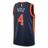 Men's New York Knicks Derrick Rose #4 Navy Swingman Jersey 22/23 - Statement Edition - acejersey