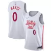 Men's Philadelphia 76ers Tyrese Maxey #0 White Swingman Jersey 22/23 - City Edition - acejersey