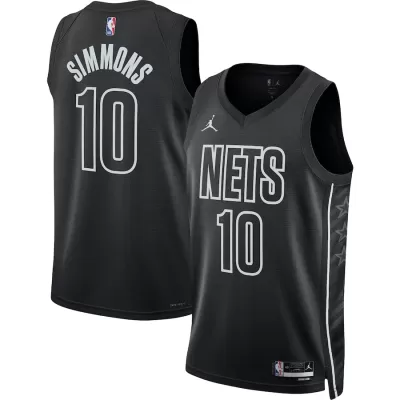 Men's Brooklyn Nets Ben Simmons #10 Black 2022/23 Swingman Jersey - acejersey