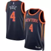 Men's New York Knicks Derrick Rose #4 Navy Swingman Jersey 22/23 - Statement Edition - acejersey