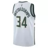 Men's Milwaukee Bucks Giannis Antetokounmpo #34 White Swingman Jersey 2022/23 - Association Edition - acejersey