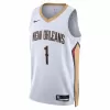 Men's New Orleans Pelicans Zion Williamson #1 White Swingman Jersey 22/23 - Association Edition - acejersey