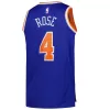 Men's New York Knicks Derrick Rose #4 Blue Swingman Jersey 22/23 - Icon Edition - acejersey