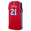 Men's Philadelphia 76ers Joel Embiid #21 Red Swingman Jersey 22/23 - Statement Edition - acejersey