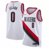 Men's Portland Trail Blazers Damian Lillard #0 White Swingman Jersey 22/23 - Association Edition - acejersey