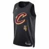 Men's Cleveland Cavaliers Evan Mobley #4 Jordan Brand Black 2022/23 Swingman Jersey - Statement Edition - acejersey