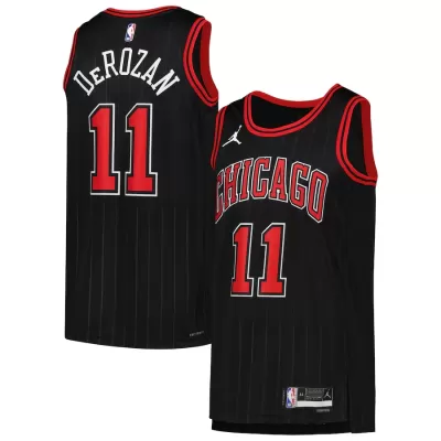 Men's Chicago Bulls DeMar DeRozan #11 Black Swingman Jersey 2022/23 - Statement Edition - acejersey