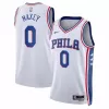 Men's Philadelphia 76ers Tyrese Maxey #0 White Swingman Jersey 22/23 - Association Edition - acejersey