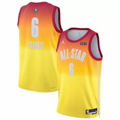 Men's All Star LeBron James #6 Orange All-Star Game Swingman Jersey 2022/23 - acejersey