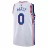 Men's Philadelphia 76ers Tyrese Maxey #0 White Swingman Jersey 22/23 - Association Edition - acejersey