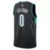 Men's Portland Trail Blazers Damian Lillard #0 Black Swingman Jersey 22/23 - City Edition - acejersey