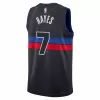 Men's Detroit Pistons Killian Hayes #7 Black Swingman Jersey 2022/23 - Statement Edition - acejersey