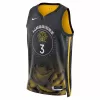 Men's Golden State Warriors Jordan Poole #3 Black Swingman Jersey 22/23 - City Edition - acejersey