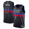 Men's Detroit Pistons Killian Hayes #7 Black Swingman Jersey 2022/23 - Statement Edition - acejersey