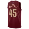 Men's Cleveland Cavaliers Donovan Mitchell #45 Wine Swingman Jersey 2022/23 - Icon Edition - acejersey