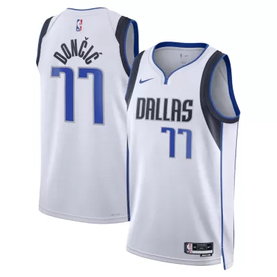 Men's Dallas Mavericks Luka Dončić #77 White Swingman Jersey 2022/23 - Association Edition - acejersey