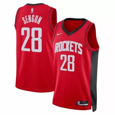 Men's Houston Rockets Alperen Sengun #28 Red Swingman Jersey 2022/23 - Icon Edition - acejersey