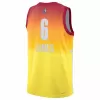 Men's All Star LeBron James #6 Orange All-Star Game Swingman Jersey 2022/23 - acejersey