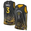 Men's Golden State Warriors Jordan Poole #3 Black Swingman Jersey 22/23 - City Edition - acejersey