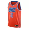 Men's Oklahoma City Thunder Shai Gilgeous-Alexander #2 Orange Swingman Jersey 2022/23 - Statement Edition - acejersey