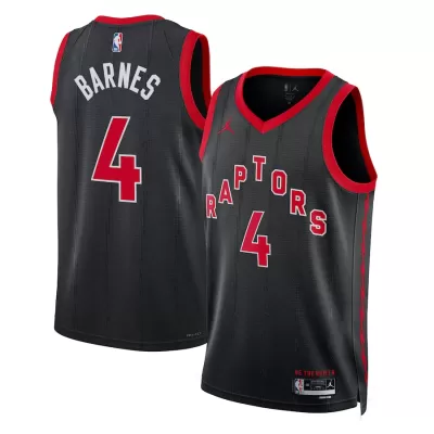 Men's Toronto Raptors Scottie Barnes #4 Black Swingman Jersey 2022/23 - Statement Edition - acejersey