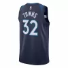 Men's Minnesota Timberwolves Towns #32 Navy Swingman Jersey 2022/23 - Icon Edition - acejersey