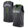 Men's Minnesota Timberwolves Anthony Edwards #1 Gray Swingman Jersey 2022/23 - Statement Edition - acejersey