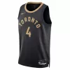 Men's Toronto Raptors Scottie Barnes #4 Black Swingman Jersey 2022/23 - City Edition - acejersey