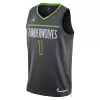 Men's Minnesota Timberwolves Anthony Edwards #1 Gray Swingman Jersey 2022/23 - Statement Edition - acejersey