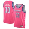 Men's Washington Wizards Kyle Kuzma #33 Pink Swingman Jersey 2022/23 - City Edition - acejersey