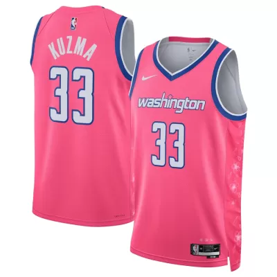 Men's Washington Wizards Kyle Kuzma #33 Pink Swingman Jersey 2022/23 - City Edition - acejersey