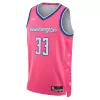 Men's Washington Wizards Kyle Kuzma #33 Pink Swingman Jersey 2022/23 - City Edition - acejersey