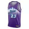 Men's Utah Jazz Lauri Markkanen #23 Purple Swingman Jersey 2022/23 - Classic Edition - acejersey