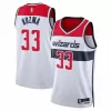 Men's Washington Wizards Kyle Kuzma #33 White Swingman Jersey 2022/23 - Association Edition - acejersey