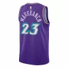 Men's Utah Jazz Lauri Markkanen #23 Purple Swingman Jersey 2022/23 - Classic Edition - acejersey