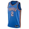 Men's Oklahoma City Thunder Shai Gilgeous-Alexander #2 Blue Swingman Jersey 2022/23 - Icon Edition - acejersey