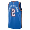 Men's Oklahoma City Thunder Shai Gilgeous-Alexander #2 Blue Swingman Jersey 2022/23 - Icon Edition - acejersey