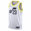 Men's Utah Jazz Lauri Markkanen #23 White Swingman Jersey 2022/23 - Association Edition - acejersey