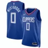 Men's Los Angeles Clippers Russell Westbrook #0 Royal Swingman Jersey 2022/23 - Icon Edition - acejersey