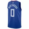 Men's Los Angeles Clippers Russell Westbrook #0 Royal Swingman Jersey 2022/23 - Icon Edition - acejersey