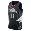 Men's Los Angeles Clippers Russell Westbrook #0 Black Swingman Jersey 2022/23 - Statement Edition - acejersey