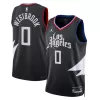 Men's Los Angeles Clippers Russell Westbrook #0 Black Swingman Jersey 2022/23 - Statement Edition - acejersey